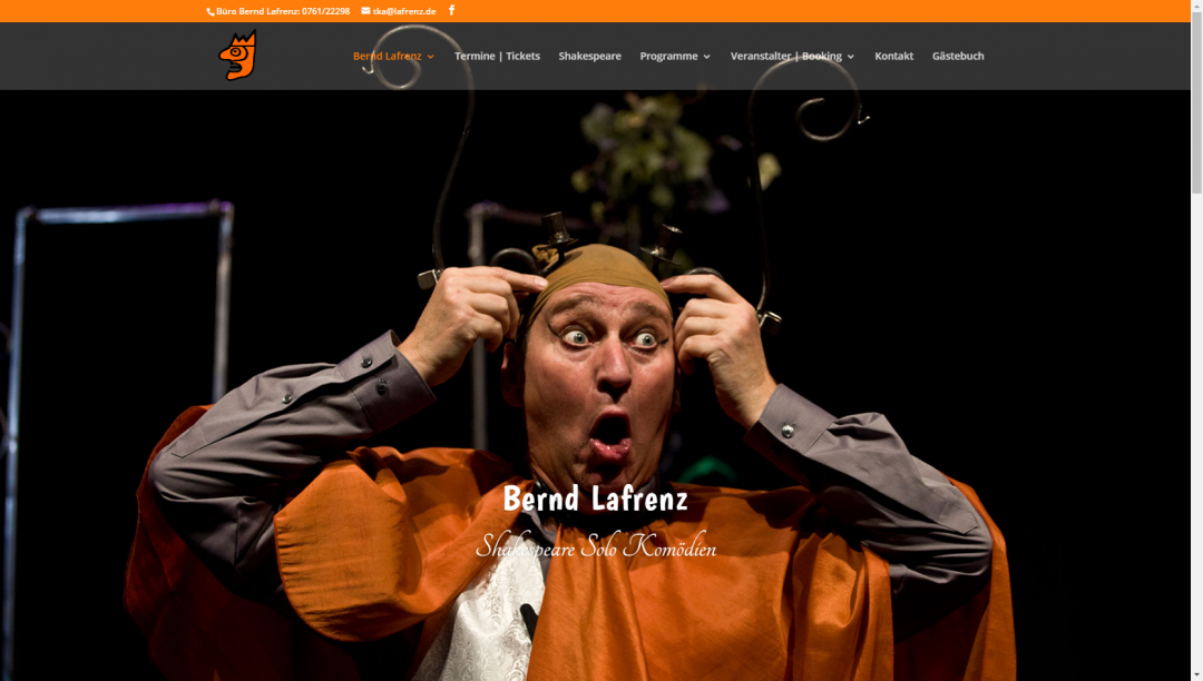 Webseite Bernd Lafrenz, Schauspieler