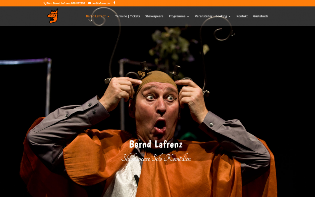 Webseite Bernd Lafrenz, Schauspieler