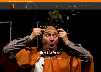 Webseite Bernd Lafrenz, Schauspieler
