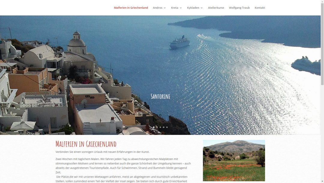 Webseite Malferien in Griechenland