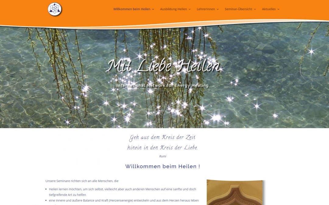 Webseite INEH – Mit Liebe Heilen