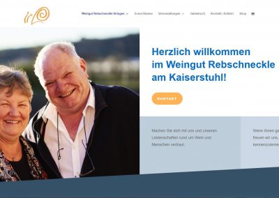 Webseite Weingut Rebschneckle Ihringen