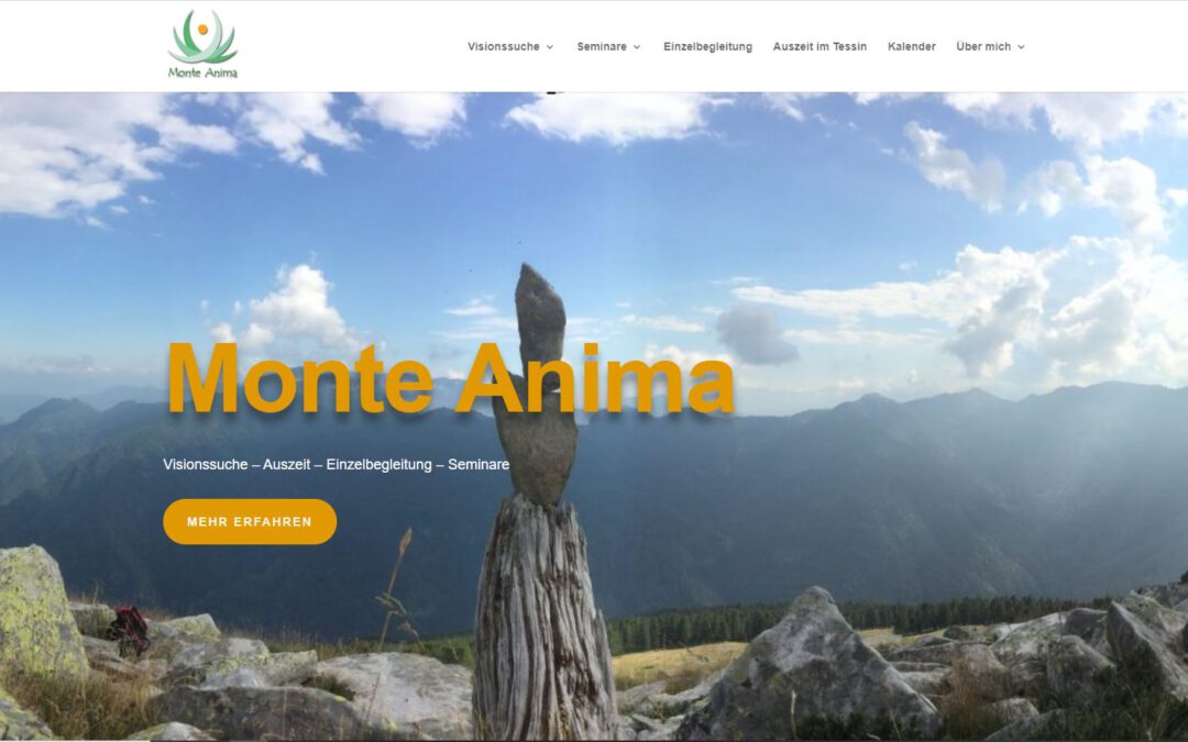 Webseite Monte Anima, Manuela Treppens