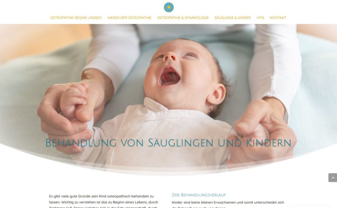 Webseite Osteopathie Linssen