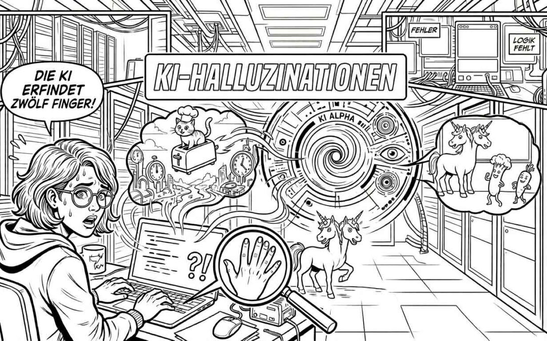 KI Webdesign: eine KI nach Halluzinationen gefragt
