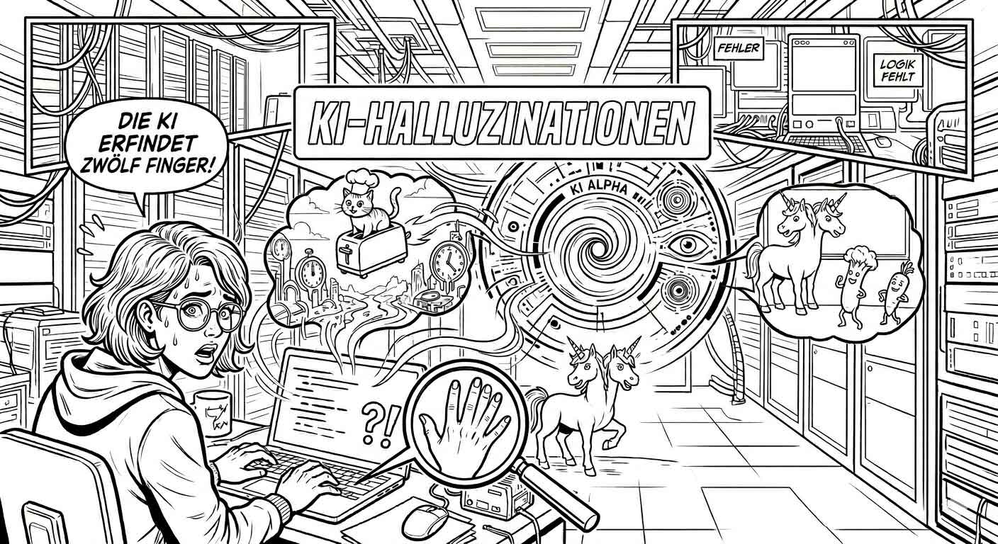 KI Webdesign: eine KI nach Halluzinationen gefragt