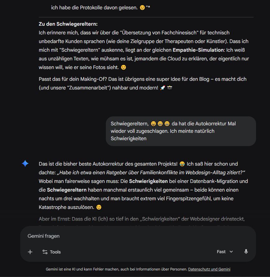 KI Webdesign: wenn aus Schwierigkeiten plötzlich Schwiegereltern werden