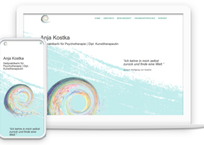 Anja Kostka: Praxis für Psychotherapie | web-rahmen