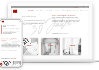 Webdesign BUCH CONTACT PR Agentur | Webdesign Freiburg | web-rahmen.de