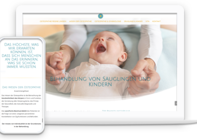 Onepager für Osteopathie Linssen in Müllheim | web-rahmen.de