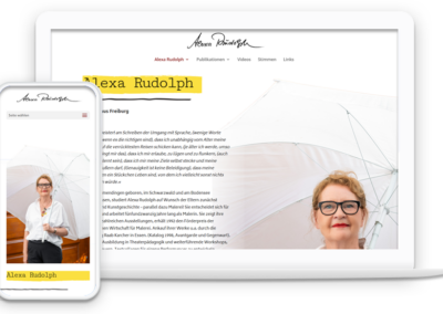 Alexa Rudolph: Autoren-Webseite | web-rahmen